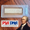 ALEXANDER HAMILTON * PSA * Autograph Handwritten Legal Case Un Signed Writing