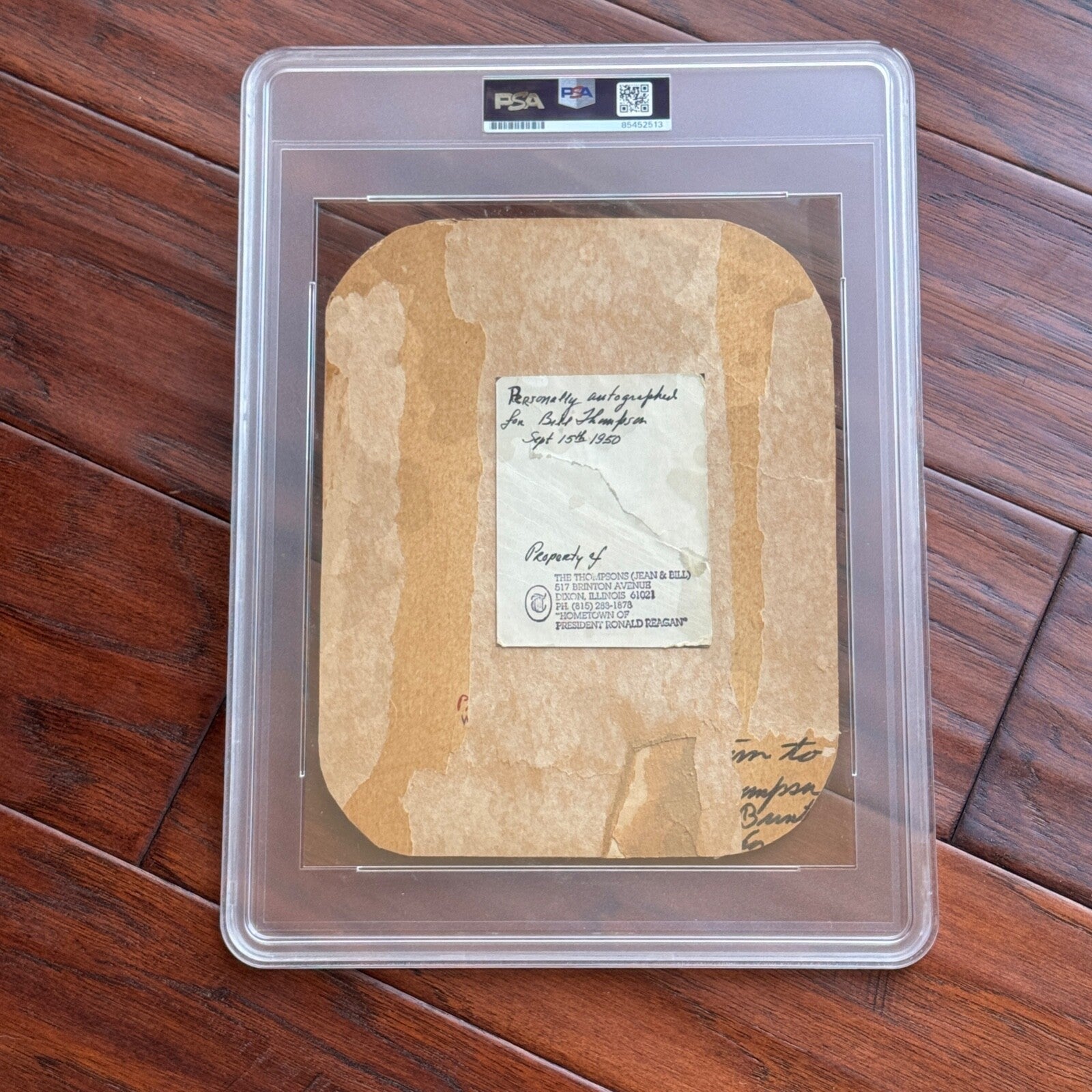 RONALD REAGAN * PSA/DNA * Early Autograph Photo Signed  "Dutch" * 1950