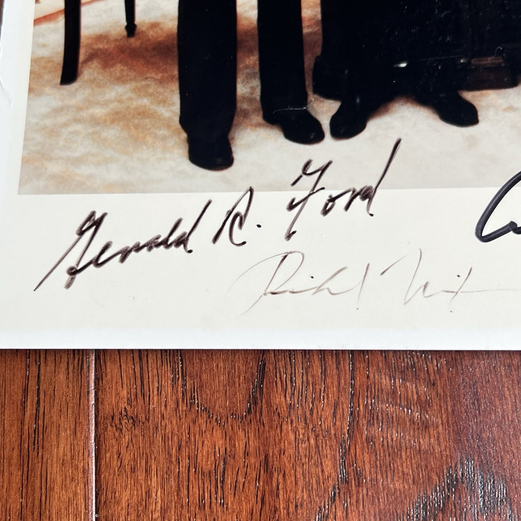 5 PRESIDENTS * PSA Ronald Reagan Richard Nixon Bush Autograph Signed Photo Five