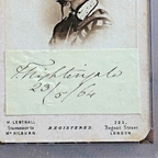 FLORENCE NIGHTINGALE * PSA *  Fine AUTOGRAPH CDV Cut Signature SIGNED * Nurse