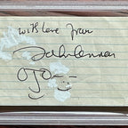 JOHN LENNON * PSA/DNA * Scarce Autograph JOHN + YOKO DOODLES Signed * Beatles