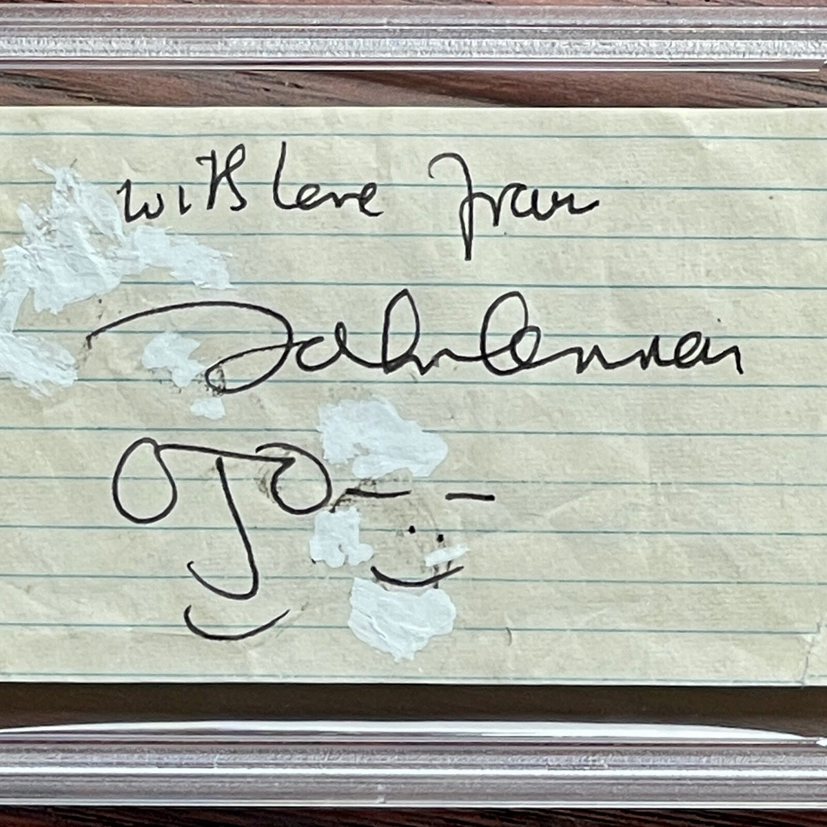 JOHN LENNON * PSA/DNA * Scarce Autograph JOHN + YOKO DOODLES Signed * Beatles