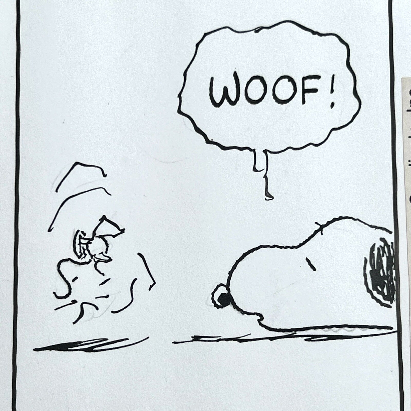 CHARLES SCHULZ * PSA * Original Snoopy Artwork Strip Signed * Autograph Drawing