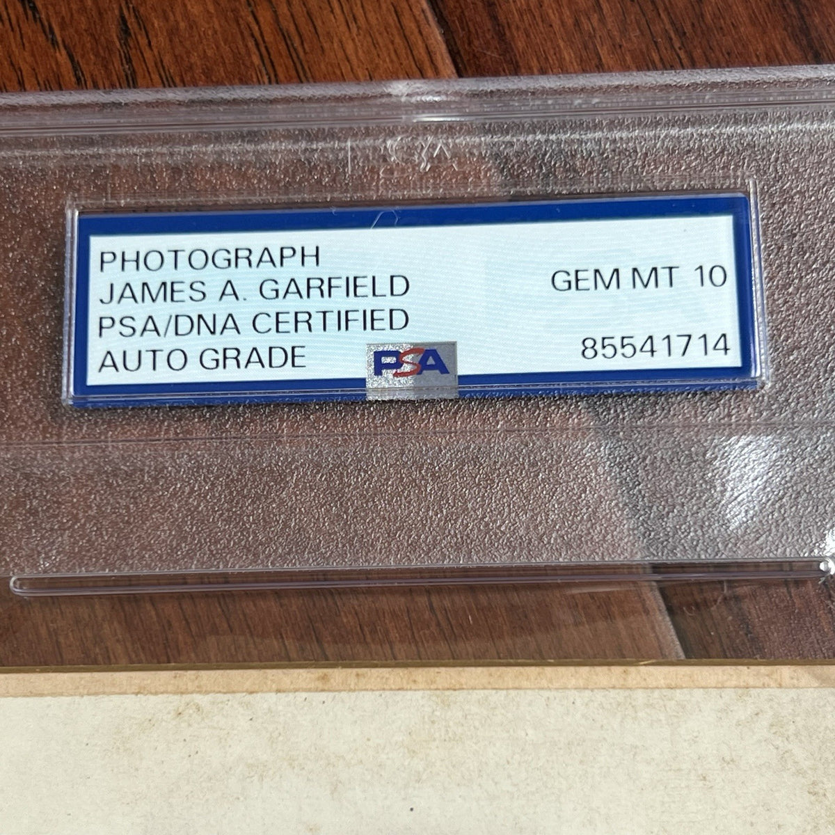 JAMES A. GARFIELD * PSA Gem 10 Graded * Signed Cabinet Card Photograph Autograph