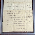 AARON BURR * PSA * Handwritten Autograph Letter Signed Dueled Alexander Hamilton