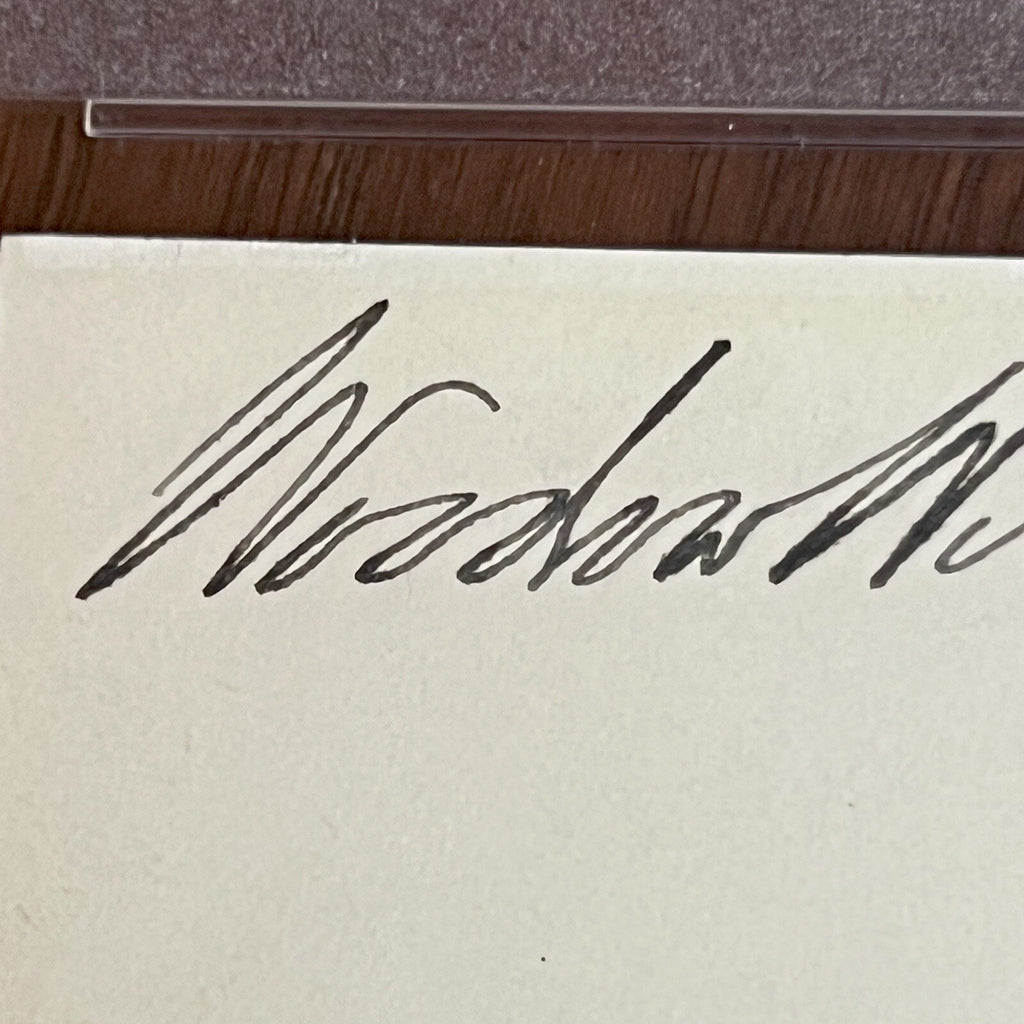 Woodrow Wilson * PSA * Autograph WHITE HOUSE CARD Signed * As President Slab