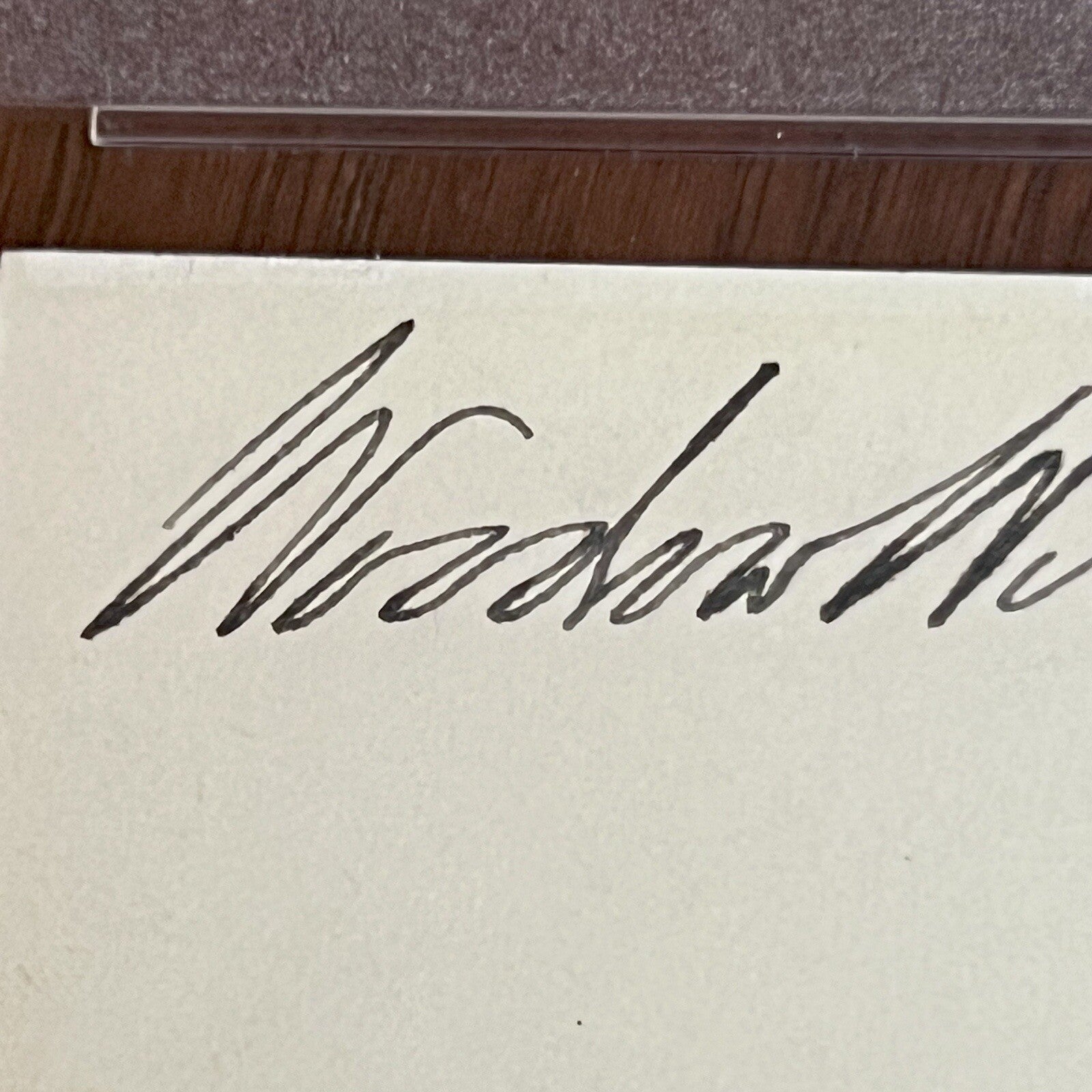 Woodrow Wilson * PSA * Autograph WHITE HOUSE CARD Signed * As President Slab