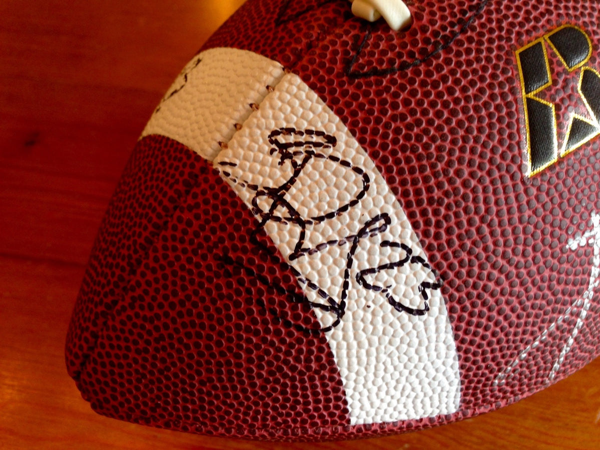 NY Giants * MOORE * DONNELL * JENNINGS 3X Double Signed AUTOGRAPH FOOTBALL Proof