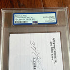 WARREN BUFFETT * PSA  Autograph Berkshire Hathaway BUSINESS CARD Souvenir SIGNED