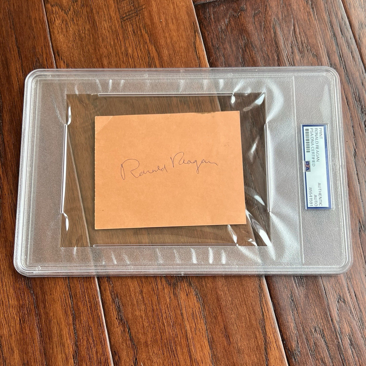 RONALD REAGAN * PSA * Autograph Economic Development Ticket Signed * DISNEYLAND
