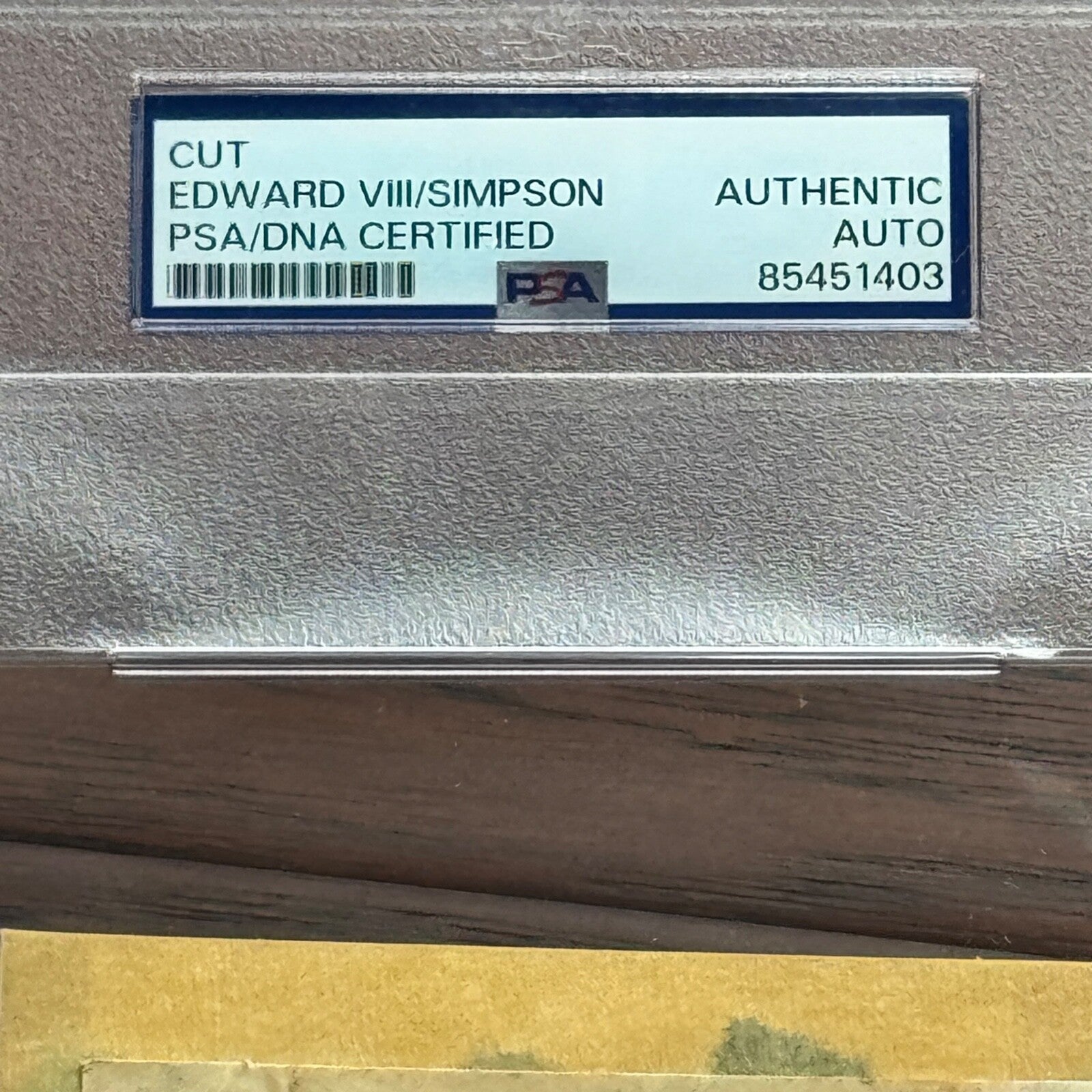 WINDSOR * PSA * Duke & Duchess Autograph BUCKINGHAM PALACE Signed * Edward VIII