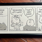 CHARLES SCHULZ * Original Signed Drawn Peanuts Artwork Comic Strip Autograph PSA