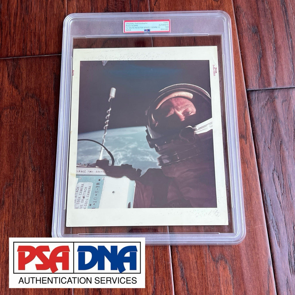 SPACE SELFIE * PSA TYPE 1 PHOTOGRAPH * Gemini 12 Red Number S6662926 I ALDRIN