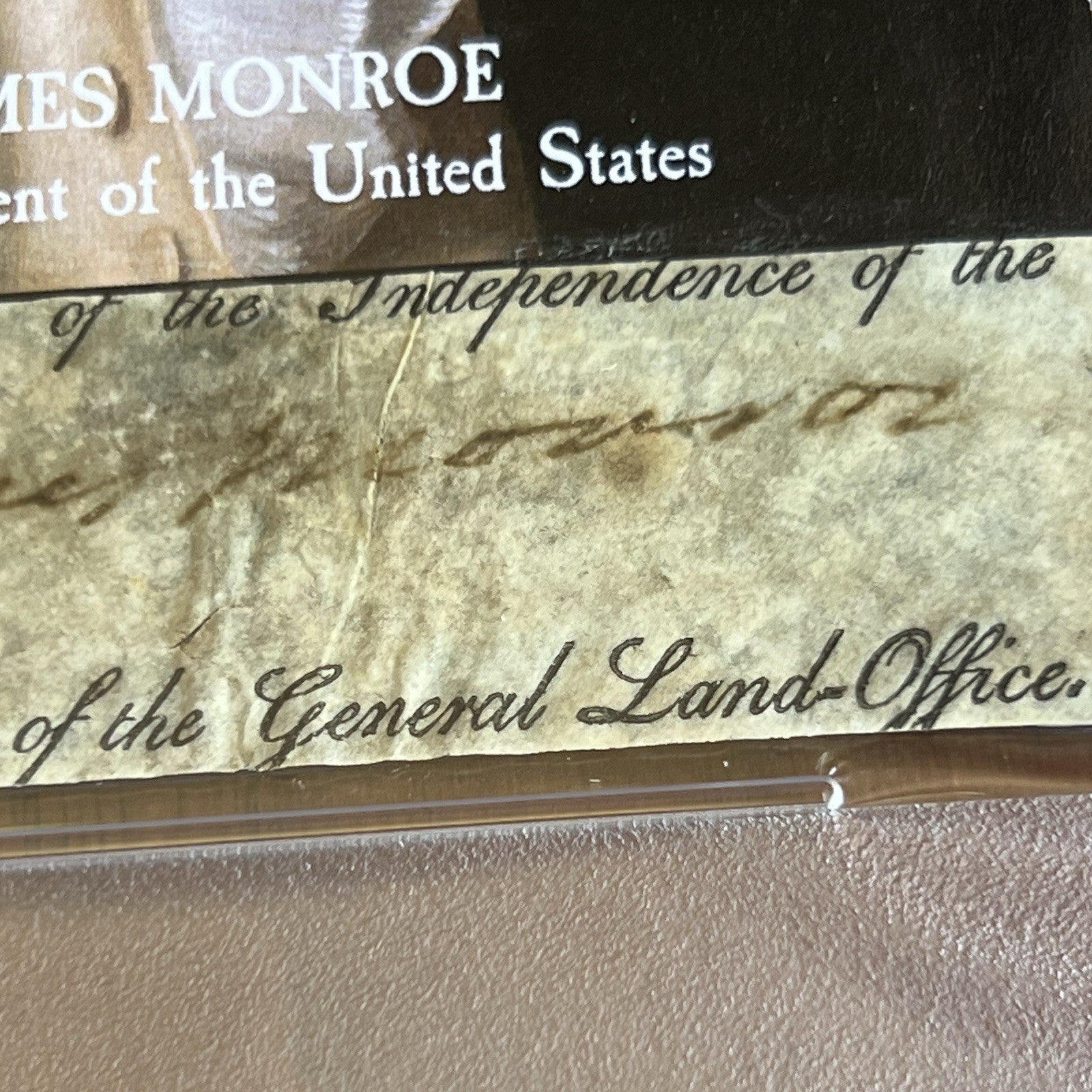 JAMES MONROE * PSA * Autograph Cut Signature CUSTOM CARD Signed