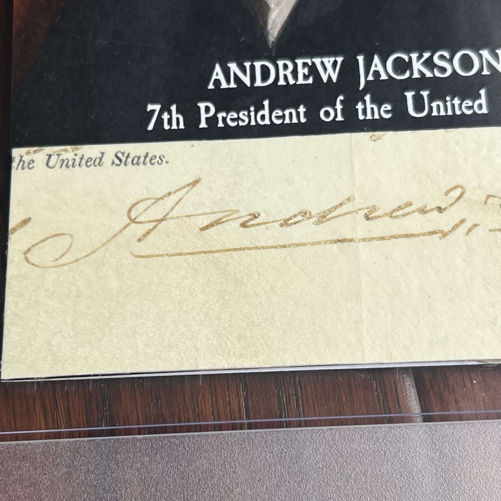 ANDREW JACKSON * PSA * Autograph CUT Signature CUSTOM CARD Signed as POTUS