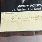 ANDREW JACKSON * PSA * Autograph CUT Signature CUSTOM CARD Signed as POTUS