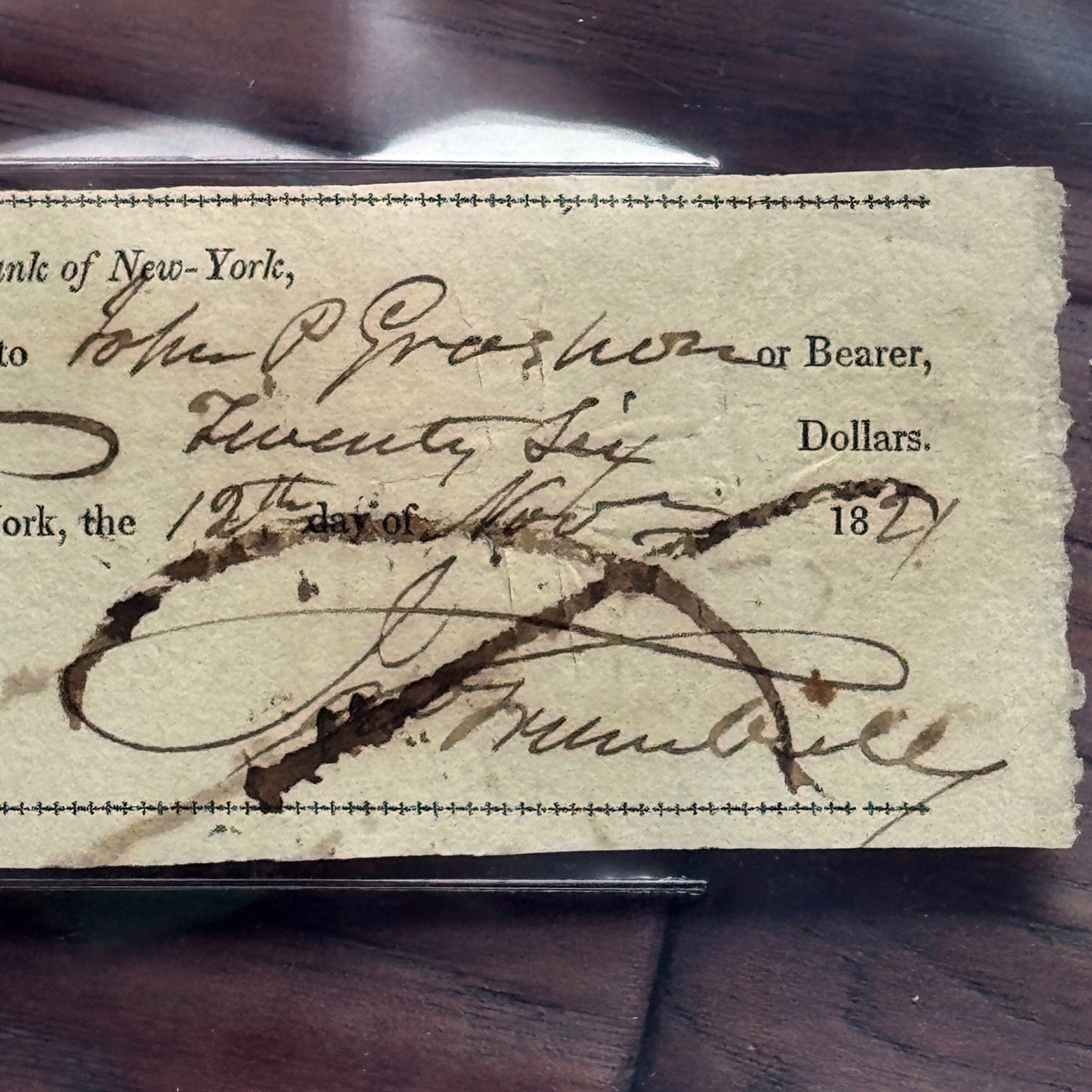 JOHN TRUMBULL * BAS * Revolutionary War PAINTER Autograph CHECK Signed