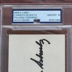 CHARLES SCHULZ * PSA * GEM MINT 10 Autograph Signed * Peanuts * Snoopy