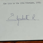 QUEEN ELIZABETH II * JSA * Autograph Letter DEATH OF HER FATHER Signed