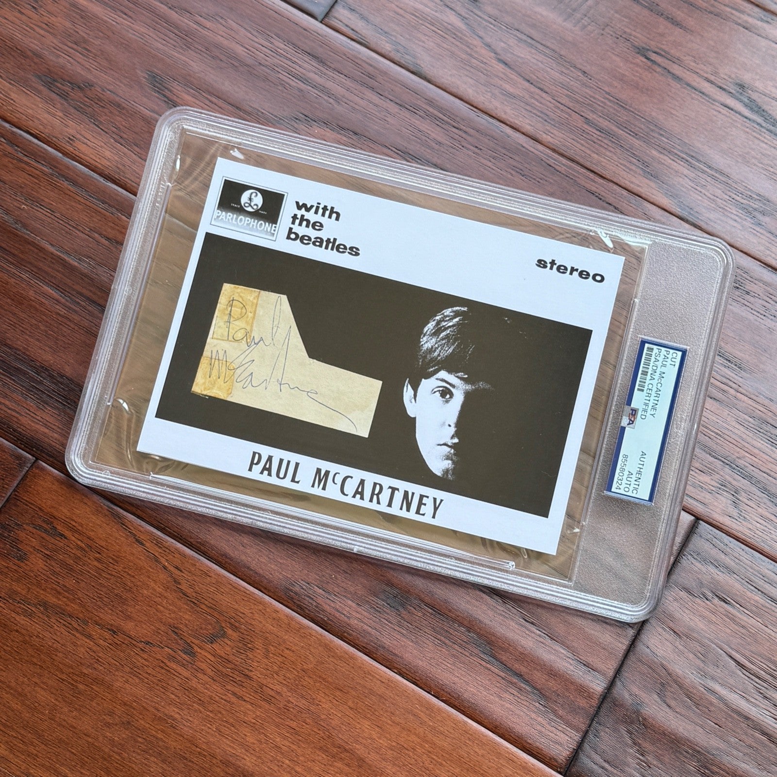PAUL McCARTNEY * PSA/DNA * Autograph Beatles CUT SIGNATURE CUSTOM CARD Signed