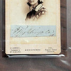 FLORENCE NIGHTINGALE * PSA *  Autograph CDV Cut Signature SIGNED * Nursing