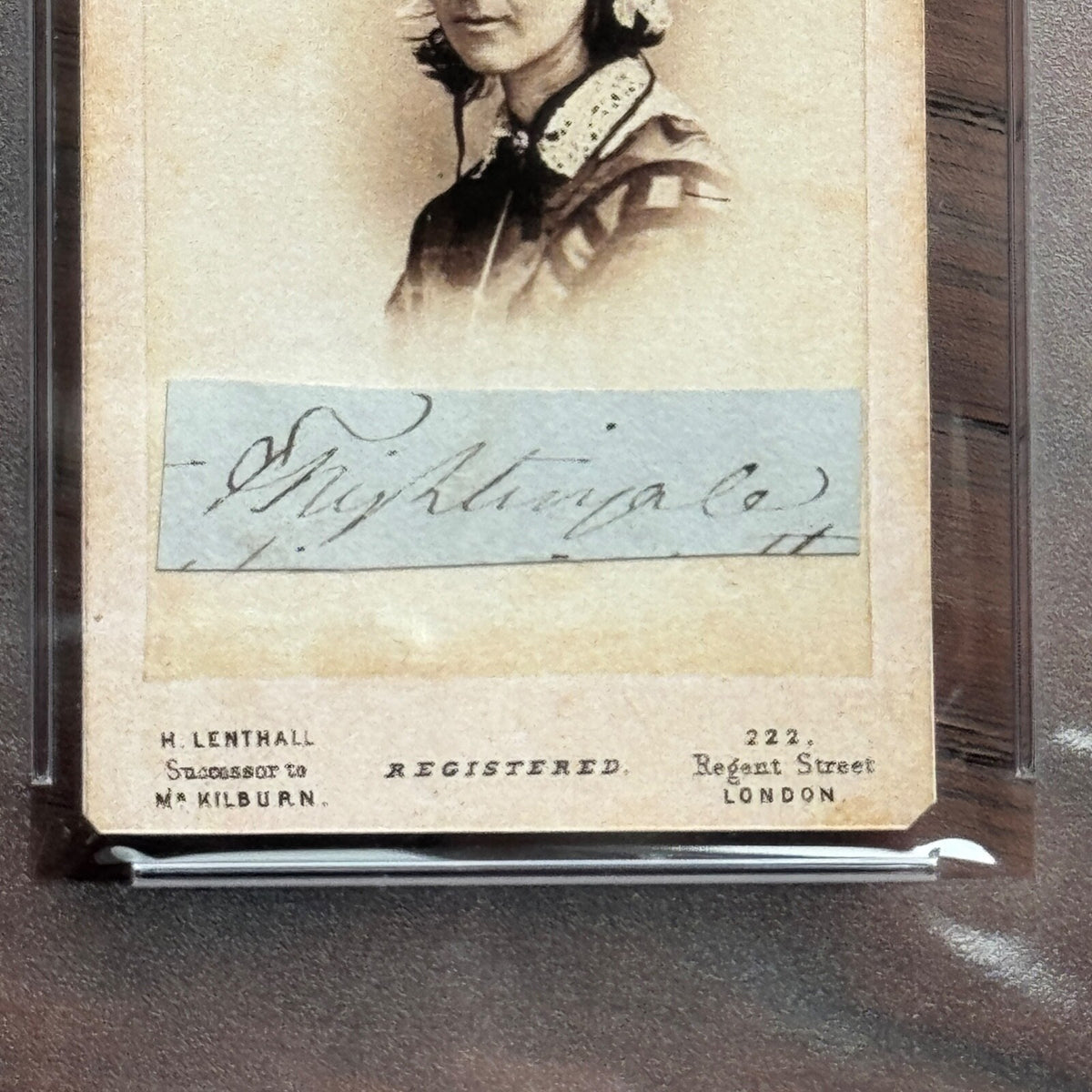 FLORENCE NIGHTINGALE * PSA *  Autograph CDV Cut Signature SIGNED * Nursing