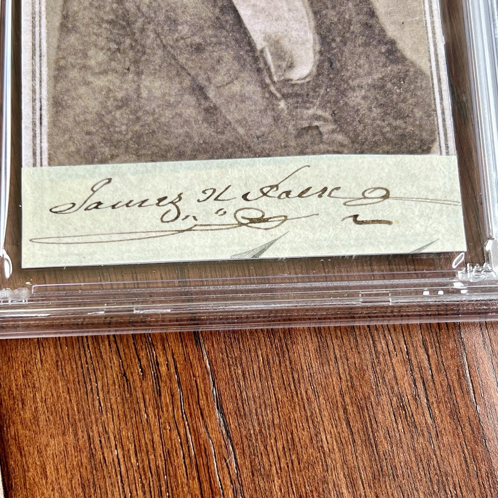 JAMES POLK * PSA * Autograph Cut Signature CDV Signed President Photograph