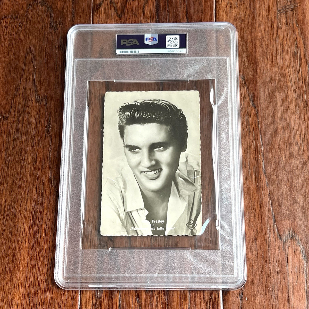 ELVIS PRESLEY * PSA * Autograph LOVING YOU German Postcard Signed * Plus VERNON