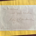 GEORGE GERSHWIN * PSA/DNA * Autograph Card Signed 5 Months Before Death in 1937