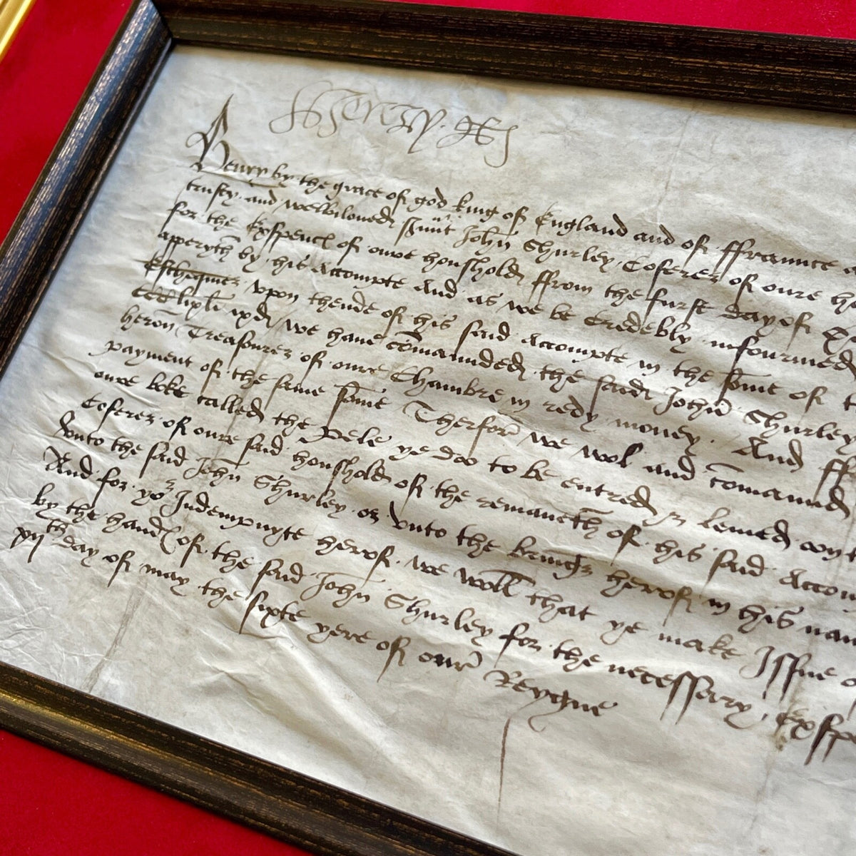 HENRY VIII * PSA/DNA * 1514 Royal Finance Autograph Document Signed * King of UK