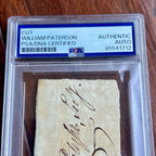 WILLIAM PATERSON * PSA * Autograph Cut Signature Signed * Constitution Signer