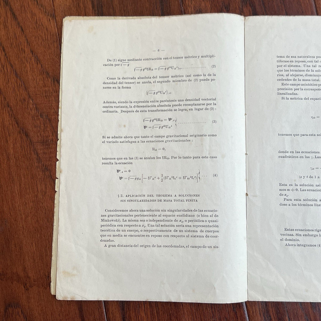 ALBERT EINSTEIN * PSA * Autograph THEORETICAL PHYSICS Signed * Rik = 0 Equation