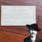 TOMBSTONE, AZ City Merchant License Just Steps From The  O.K. CORRAL * 1881