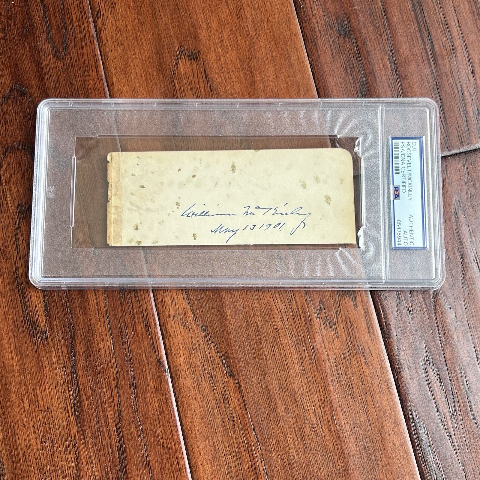 THEODORE ROOSEVELT & WILLIAM McKINLEY * PSA & JSA * Autograph Album Page SIGNED