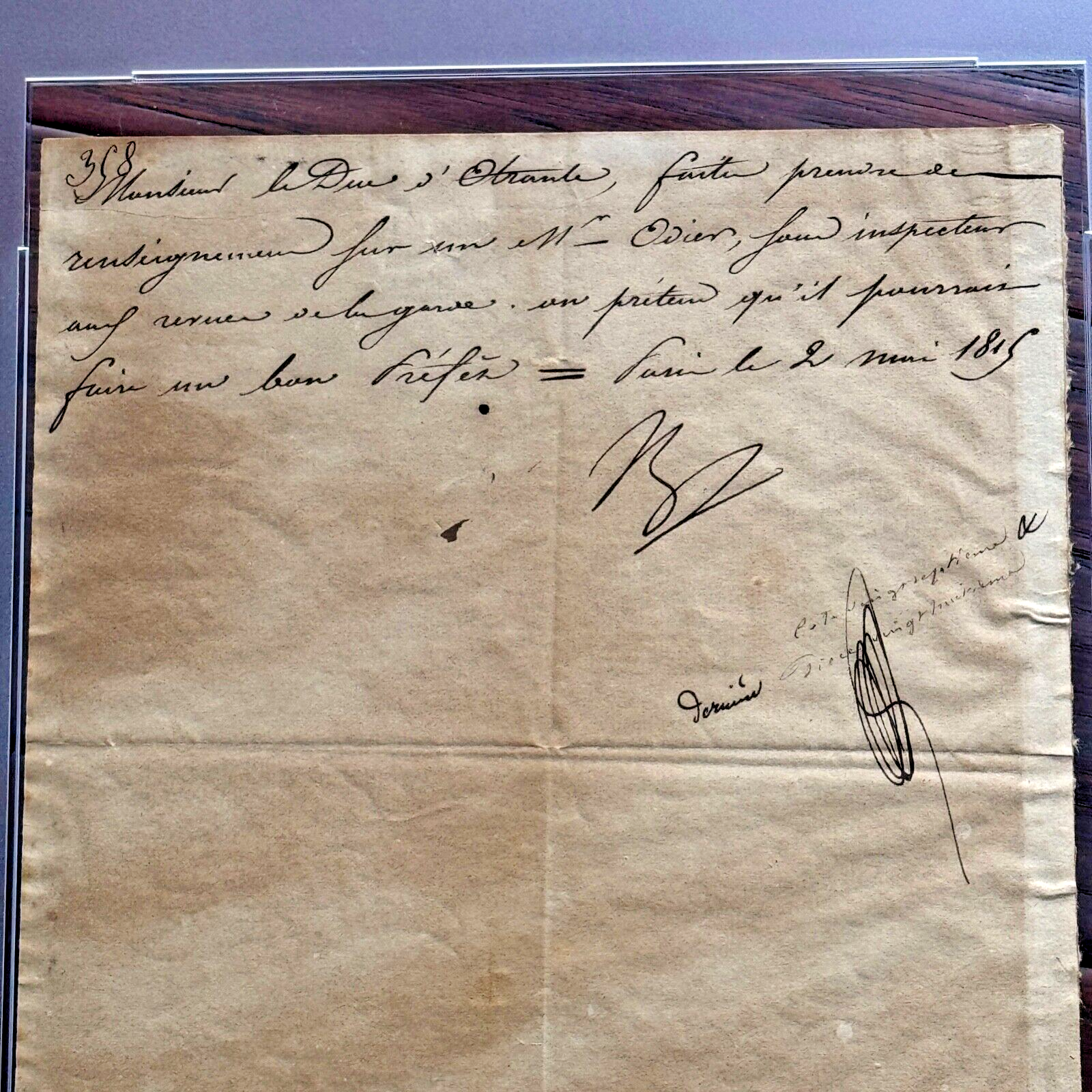 NAPOLEON BONAPARTE * PSA * Autograph Letter Signed During Hundred Days * 1815