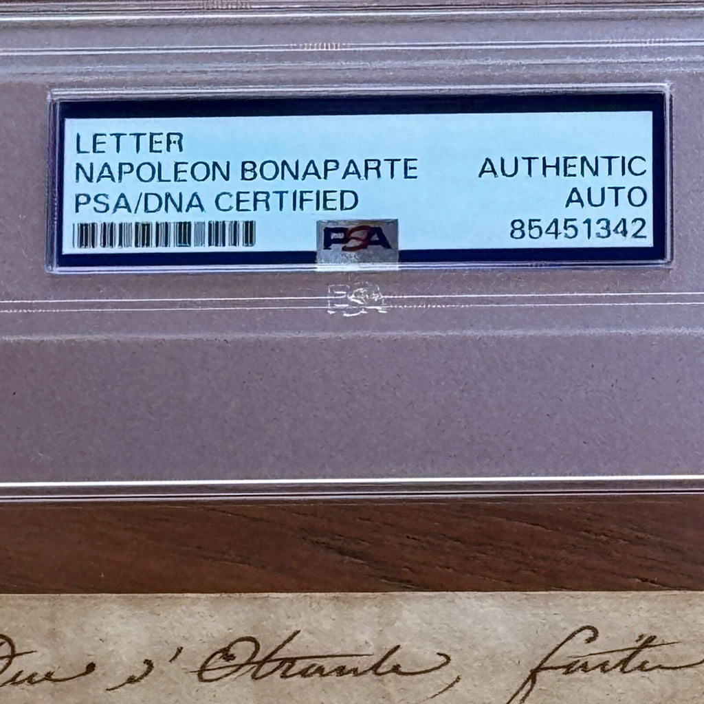 NAPOLEON BONAPARTE * PSA * Autograph Letter Signed During Hundred Days * 1815
