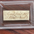 FRANCIS LEWIS * PSA * Autograph Cut Signed * DECLARATION Independence Signer