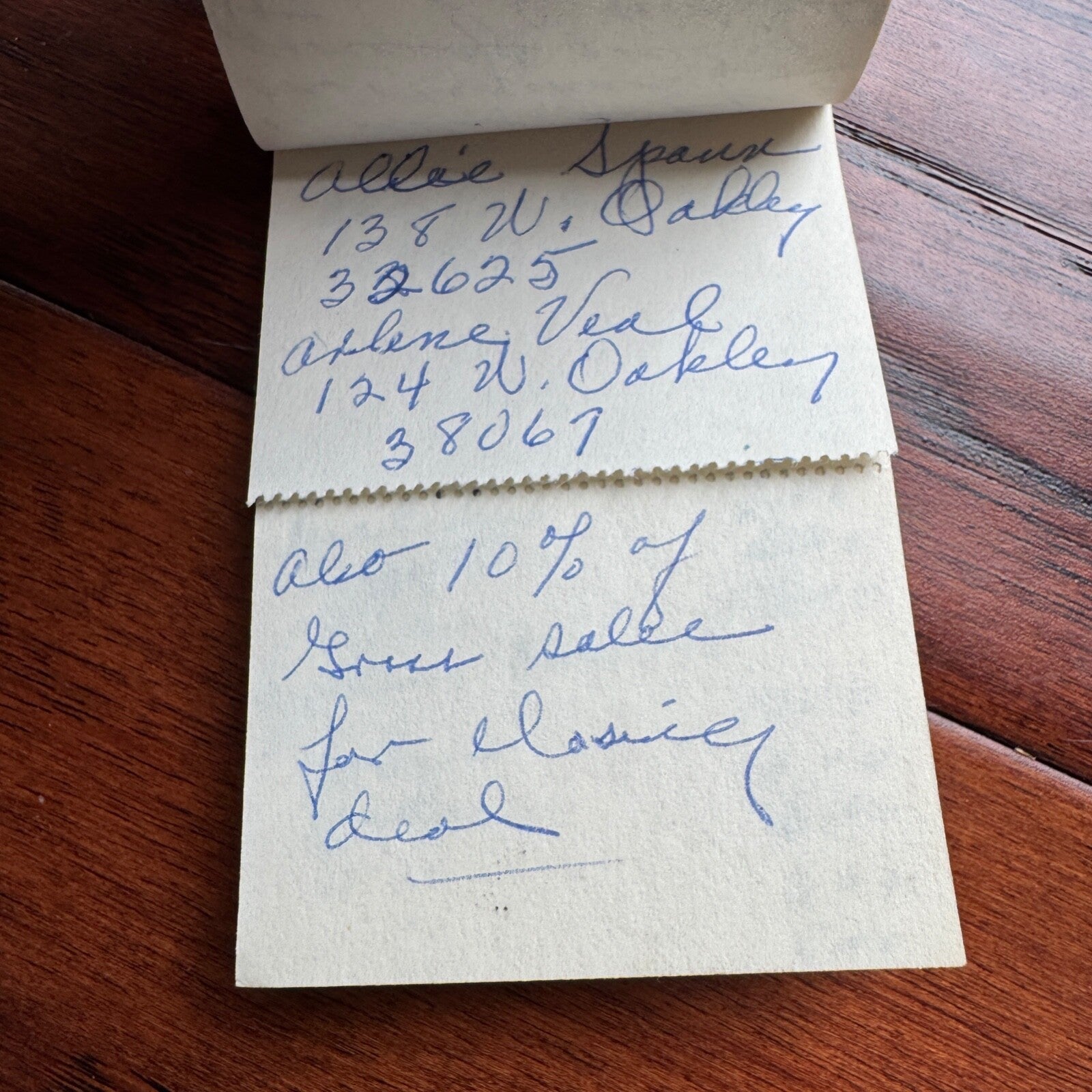 JACK RUBY * BAS * Oswald Shooter Mini HANDWRITTEN NOTEPAD * not Autograph Signed