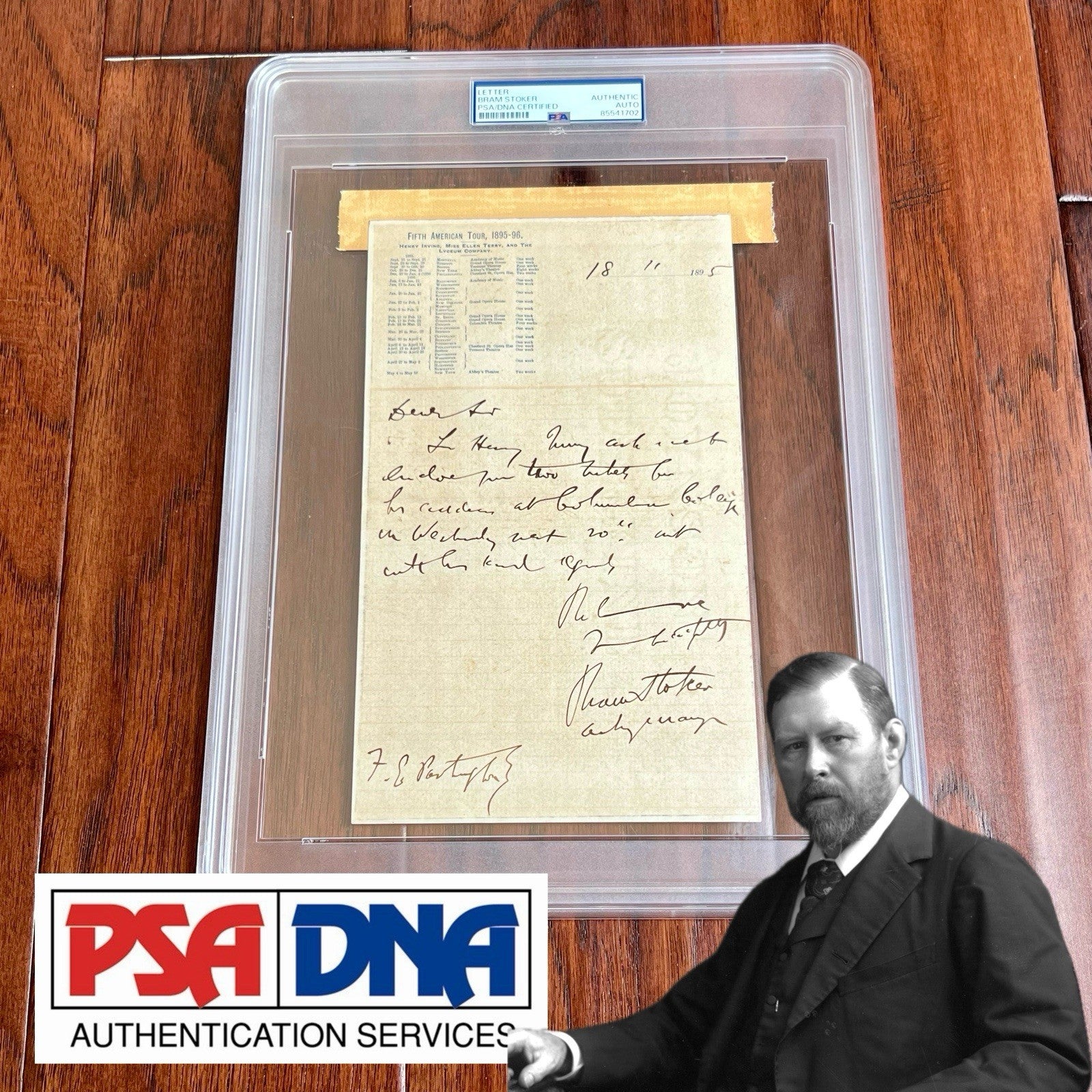 BRAM STOKER * PSA/DNA * "Dracula" Author Handwritten AUTOGRAPH Letter SIGNED