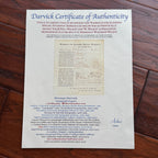 WOODROW WILSON  * JSA * Autograph PRINCETON Academic Schedule SIGNED 2x