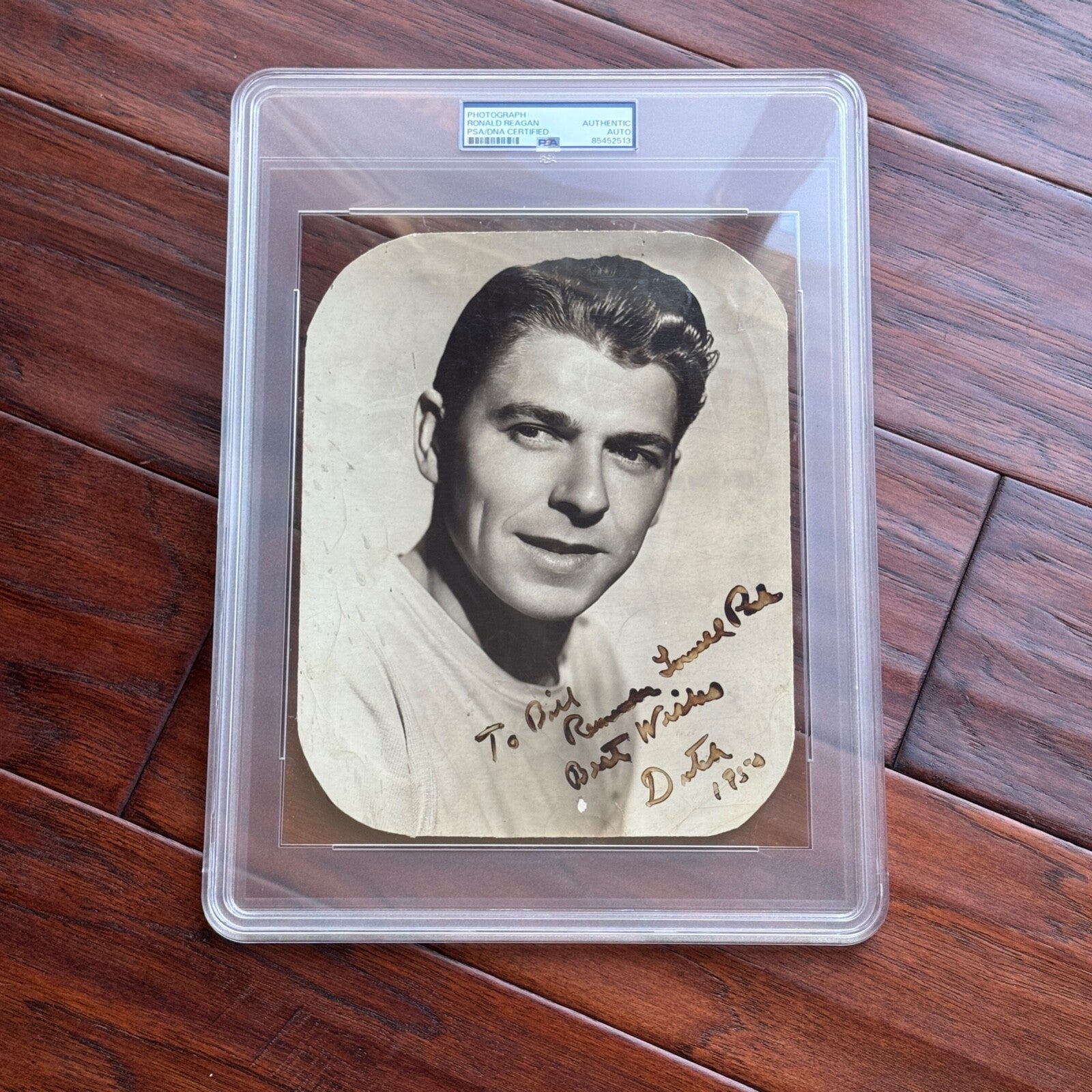 RONALD REAGAN * PSA/DNA * Early Autograph Photo Signed  "Dutch" * 1950