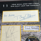 APOLLO 11 * PSA * Crew Signed Card Autographs * Neil Armstrong Aldrin Collins