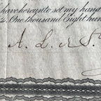 ANTONIO LOPEZ DE SANTA ANNA * PSA/DNA * Autograph Bond Certificate Signed Alamo