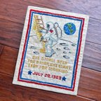 NEIL ARMSTRONG * JSA * Autograph “ONE SMALL STEP” Embroidery Signed * APOLLO 11