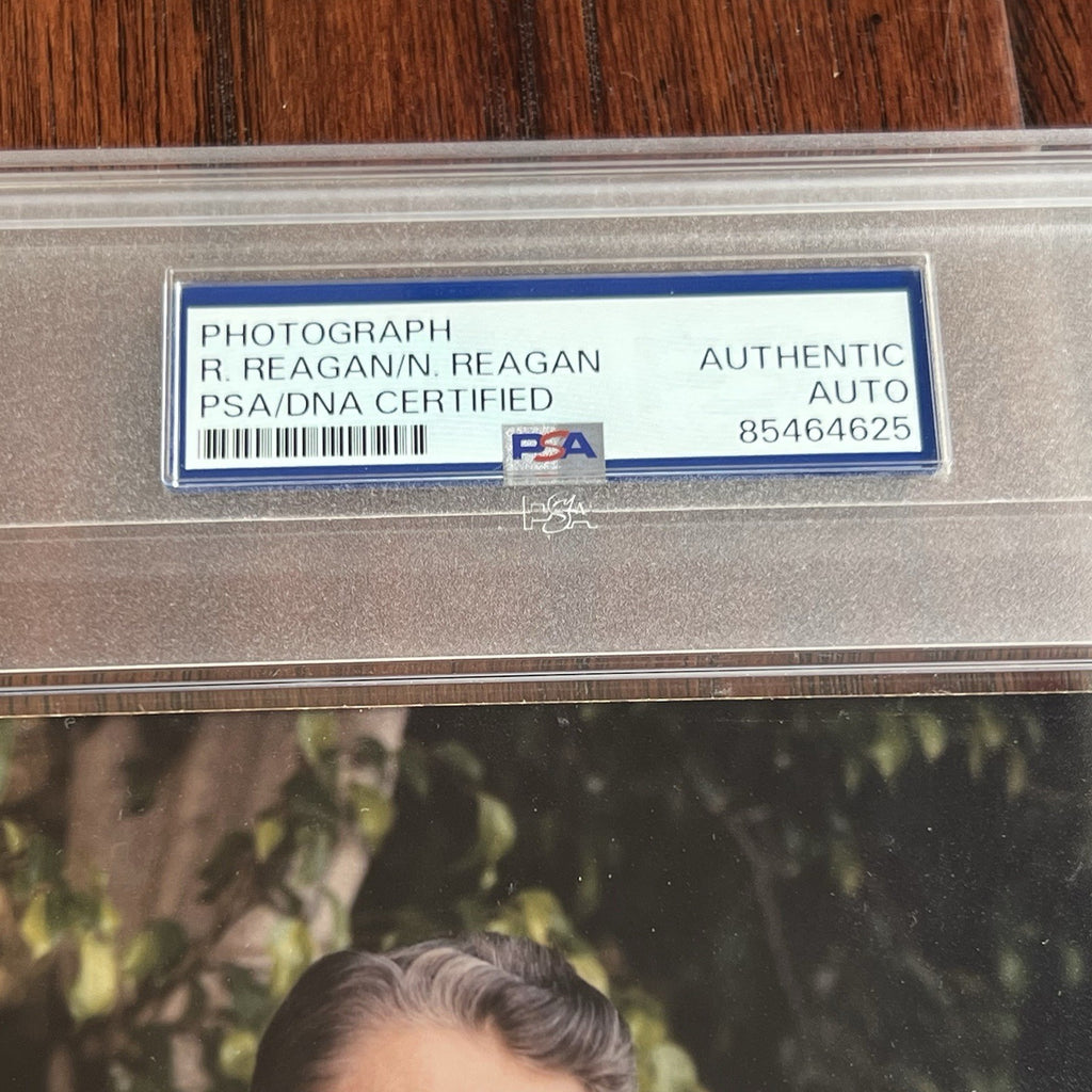 NANCY & RONALD REAGAN * PSA/DNA * Autograph Photo Portrait Signed * 1992