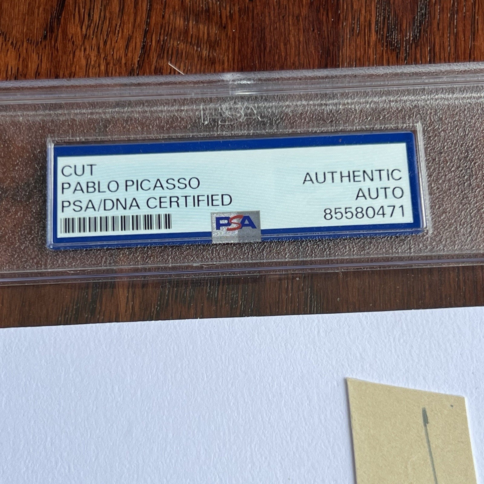 PABLO PICASSO * PSA * Autograph Signature Signed DOVE OF PEACE Printed Artwork