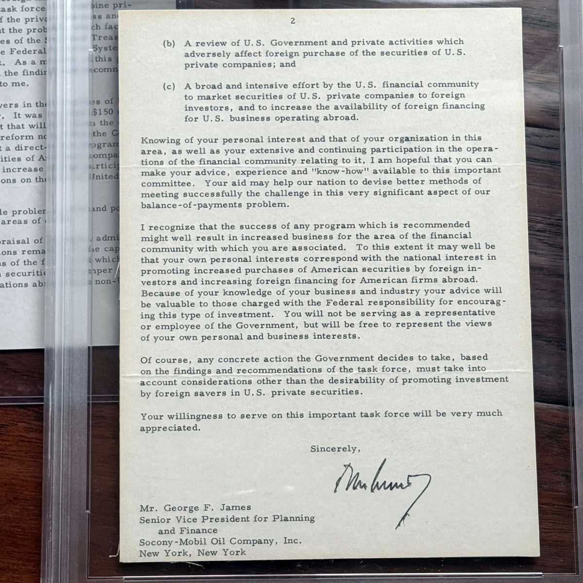 JOHN F. KENNEDY * PSA * Autograph WHITE HOUSE Letter Signed 1 Month Before Death