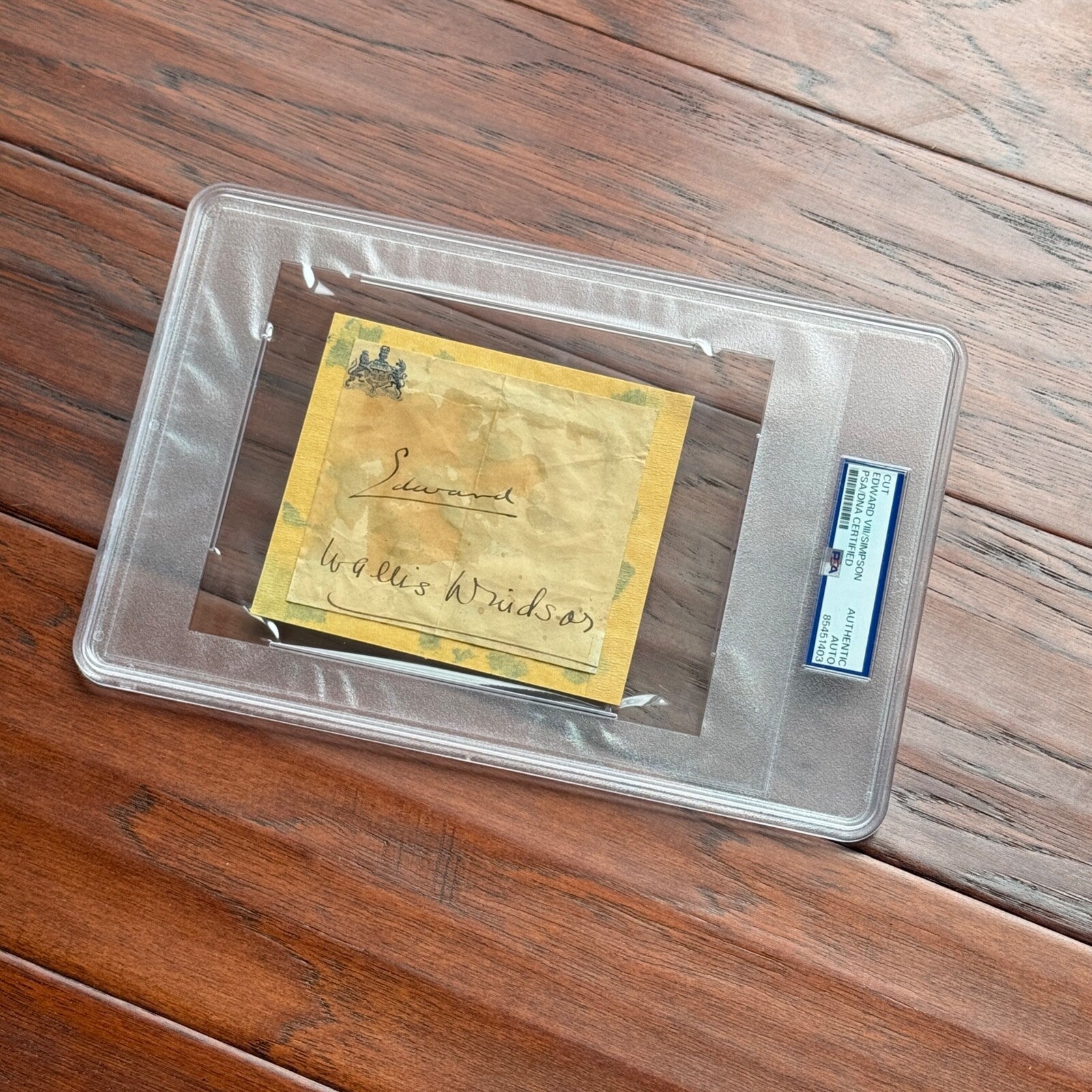 WINDSOR * PSA * Duke & Duchess Autograph BUCKINGHAM PALACE Signed * Edward VIII