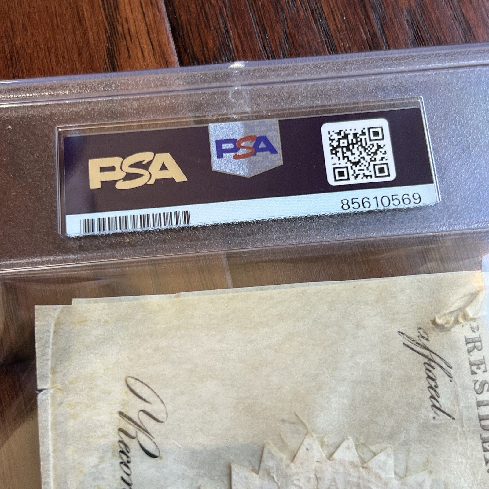 ANDREW JACKSON * PSA * Autograph Cut LAND GRANT Signed as President Signature