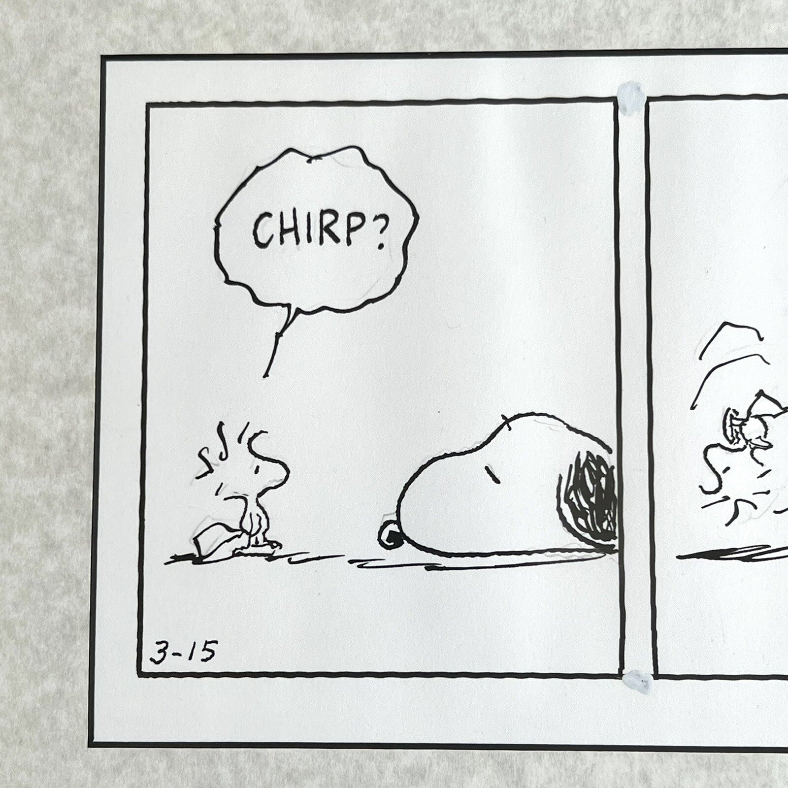 CHARLES SCHULZ * PSA * Original Snoopy Artwork Strip Signed * Autograph Drawing